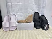 Group shot of all three shoe pairs