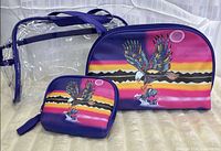 Full view of all three cosmetic bags