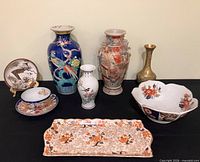 Group shot showing all nine items