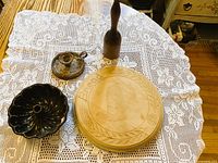 all four items grouped on lace cloth