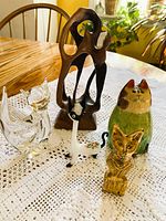 Group shot showing all five items on table