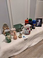 Group of all items displayed on cloth