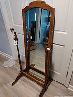 Full view of Ethan Allen floor mirror front