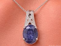 Pendant on chain worn on skin