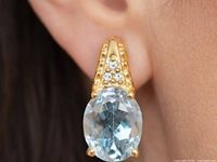 earring worn to show size and design