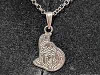 Pendant close-up on background