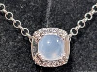 close-up of moonstone pendant front