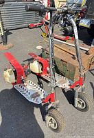 Both Panterra scooters side by side showing overall condition and missing handlebar parts