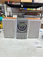 Front view of Teac EX-M5 system with speakers