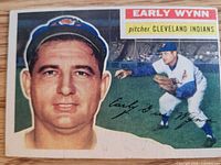 Front of 1956 Topps #187 Early Wynn card