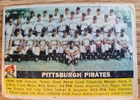 Front of 1956 Topps #121 Pittsburgh Pirates team card