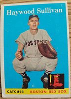 Front view of 1958 Topps Haywood Sullivan card