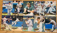 Sample of ten 1994 Pinnacle baseball cards showing design, player variety, and condition