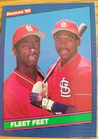 Front of Donruss 1986 card showing McGee and Coleman