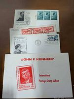 Album and three First Day Covers overview