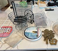 overview of all items on countertop