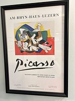 Framed Picasso museum poster full view