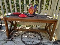 Full view of bench top and structure