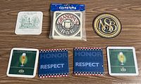 All coasters laid out on table