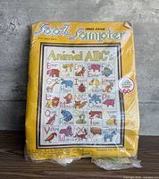 Front of sealed Sooz Sampler Animal ABC’s kit showing design and packaging details