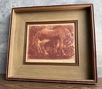 Front view of framed print showing artwork and frame