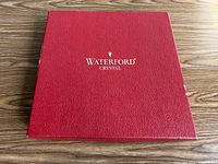 Red Waterford Crystal box lid closed
