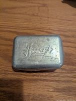 Closed aluminum soap case embossed Soap