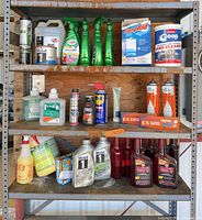 Full shelving unit showing all containers