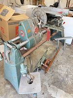 Overall view of Shopsmith Mark V machine with accessories attached