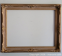 Full view of entire antique gold wood frame
