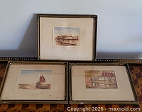 Group shot of three framed prints