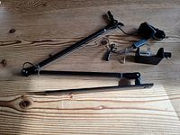 Lamp arm sections, clamp bracket, power cord laid out
