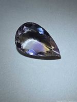 Pear-cut Ametrine front view