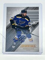 Front of autographed Brandon Saad Credentials card