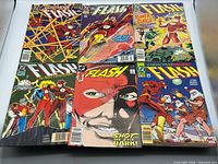All six Flash comics arranged in two rows
