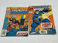 Both Thunderstrike comic books front covers visible