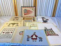 All panels laid out showing variety of themes and sizes