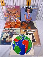 All seven Stylistics LPs front covers visible