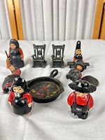 Group shot of all cast iron Dutch folk items