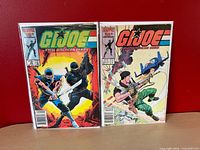 Front view of both bagged and boarded comics #46 and #54