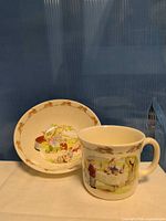 Bunnykins bowl and mug front view