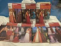 Front view of all seven pattern envelopes