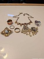 Group shot of all jewellery pieces