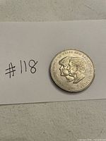 Reverse showing conjoined portraits of Charles and Diana with 1981 date