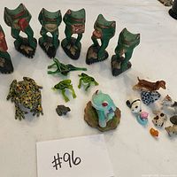 Group shot of all figurines laid out on table