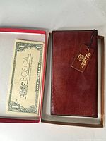 Wallet in box with Bosca paperwork