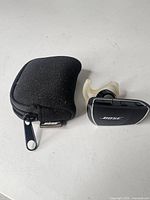 Headset and pouch side by side