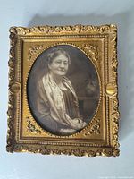 Front view showing entire framed photograph