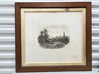 Full view of framed Windsor Castle print