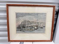 Front view of framed print